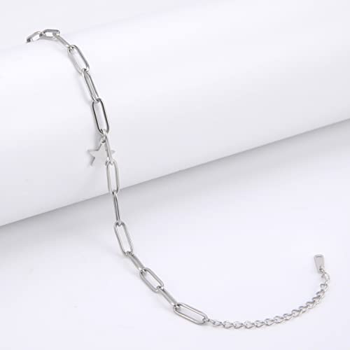 EUEAVAN Stella bracciale acciaio inox con clip personalizzata