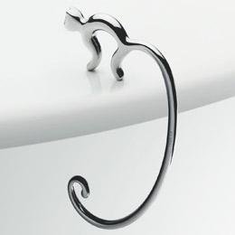 Alessi Minou FGO01 Gancio Borsa Tavolo in Acciaio