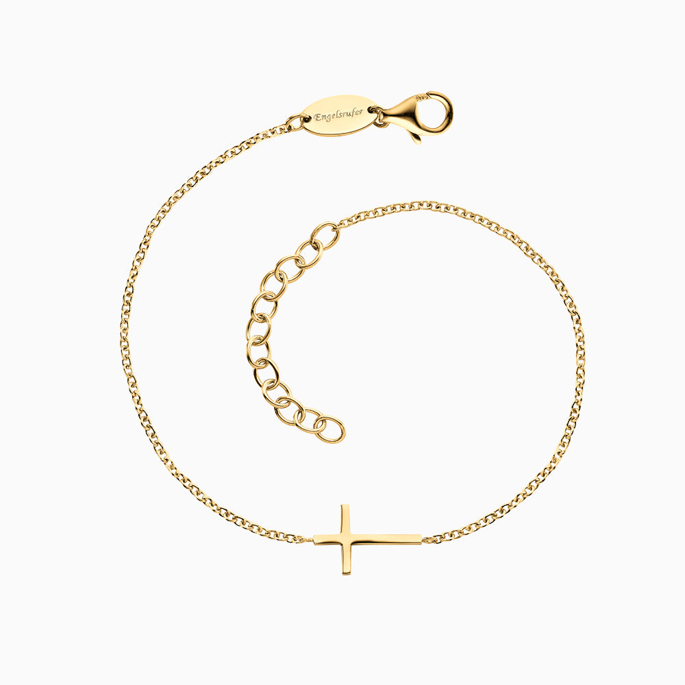 Engelsrufer Kreuz Bracciale Argento 925 Croce Oro