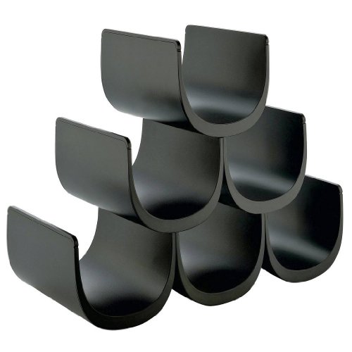 Alessi Noè GIA13 B Portabottiglie Nero 6 Bottiglie Resina