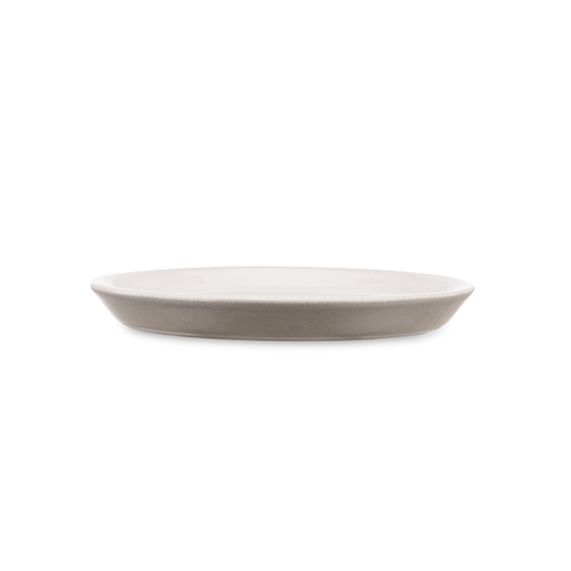 Alessi Tonale DC03/77 LG piattino ceramica grigio chiaro set 4