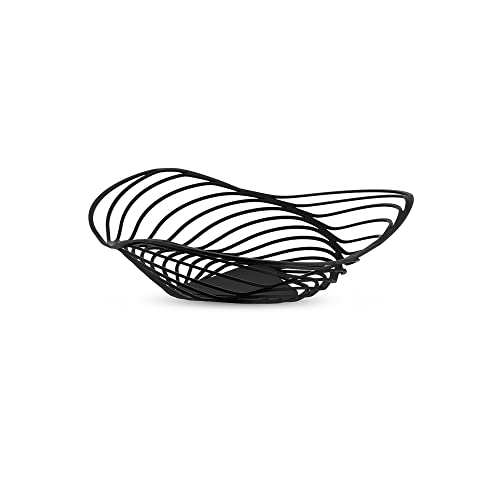 Alessi Trinity ACO02 B fruttiera acciaio nero 26 cm