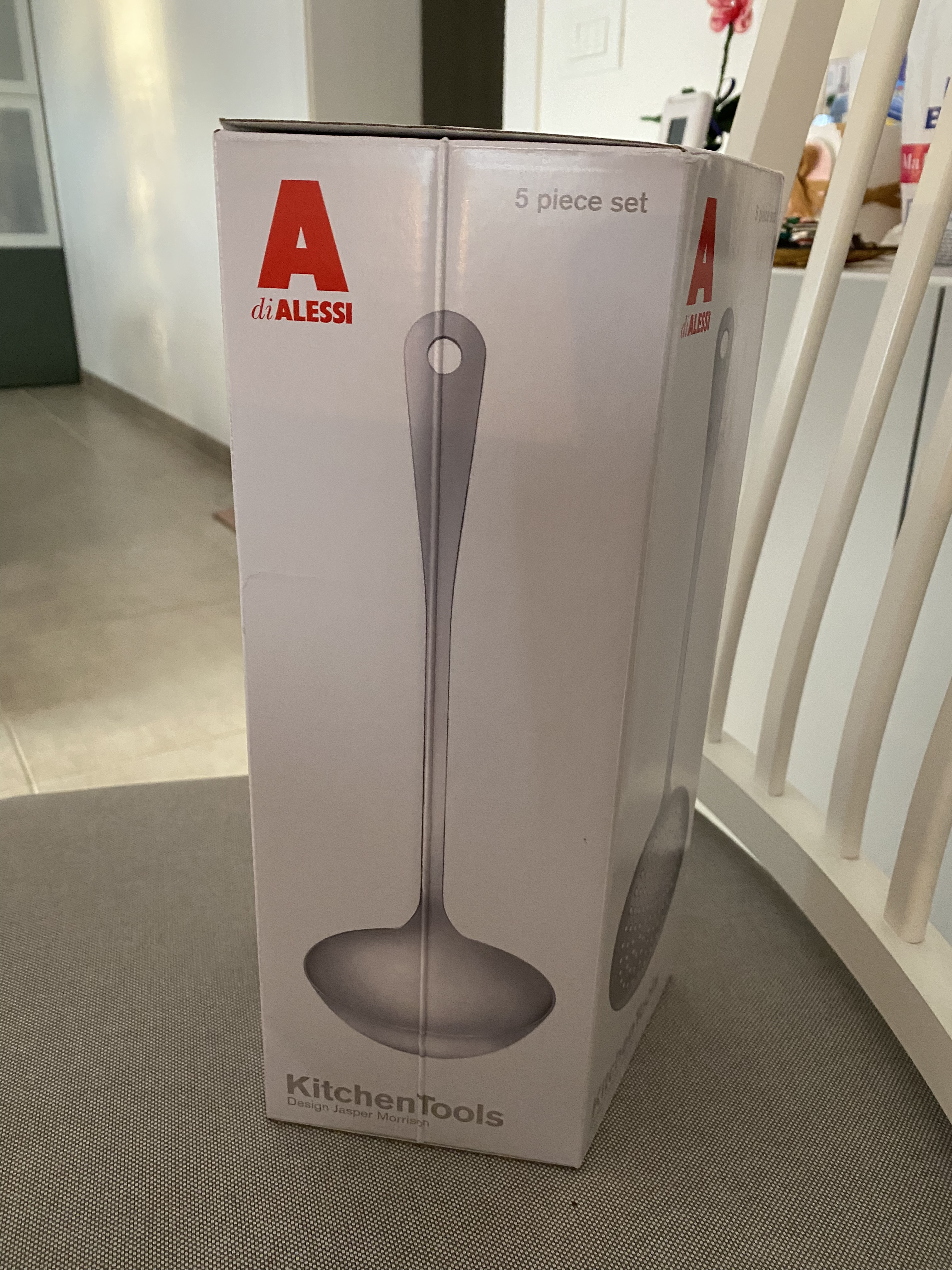 Alessi AJM19S5 set mestoli cucina 5 pezzi acciaio 18/10