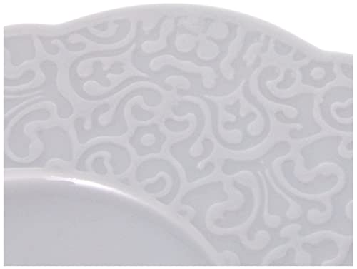 Alessi Dressed Piatto Colazione Porcellana Bianca 4 pz