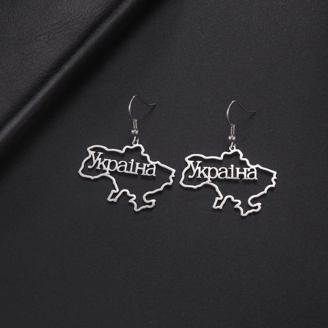 EUEAVAN Earrings b orecchini ucraina mappa tridente