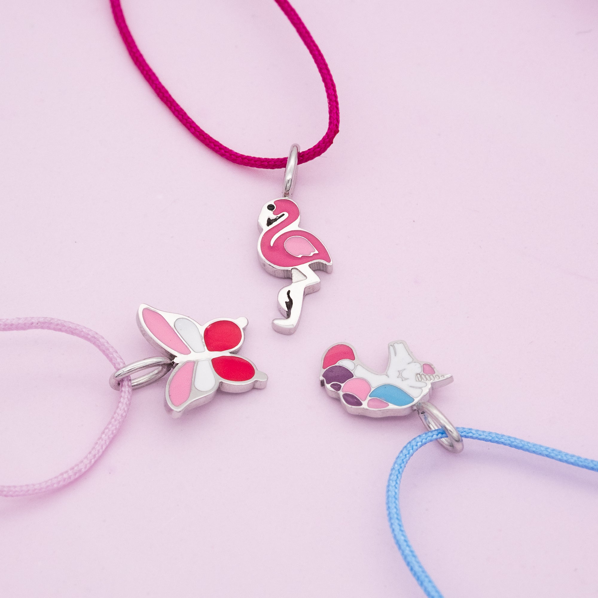 Engelsrufer Kinder Flamingo bracciale bambina smalto rosa