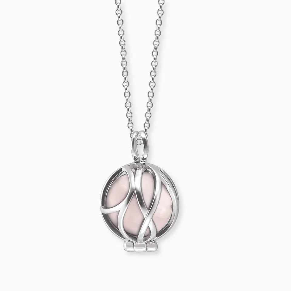 Engelsrufer Paradise Collana Argento Quarzo Rosa
