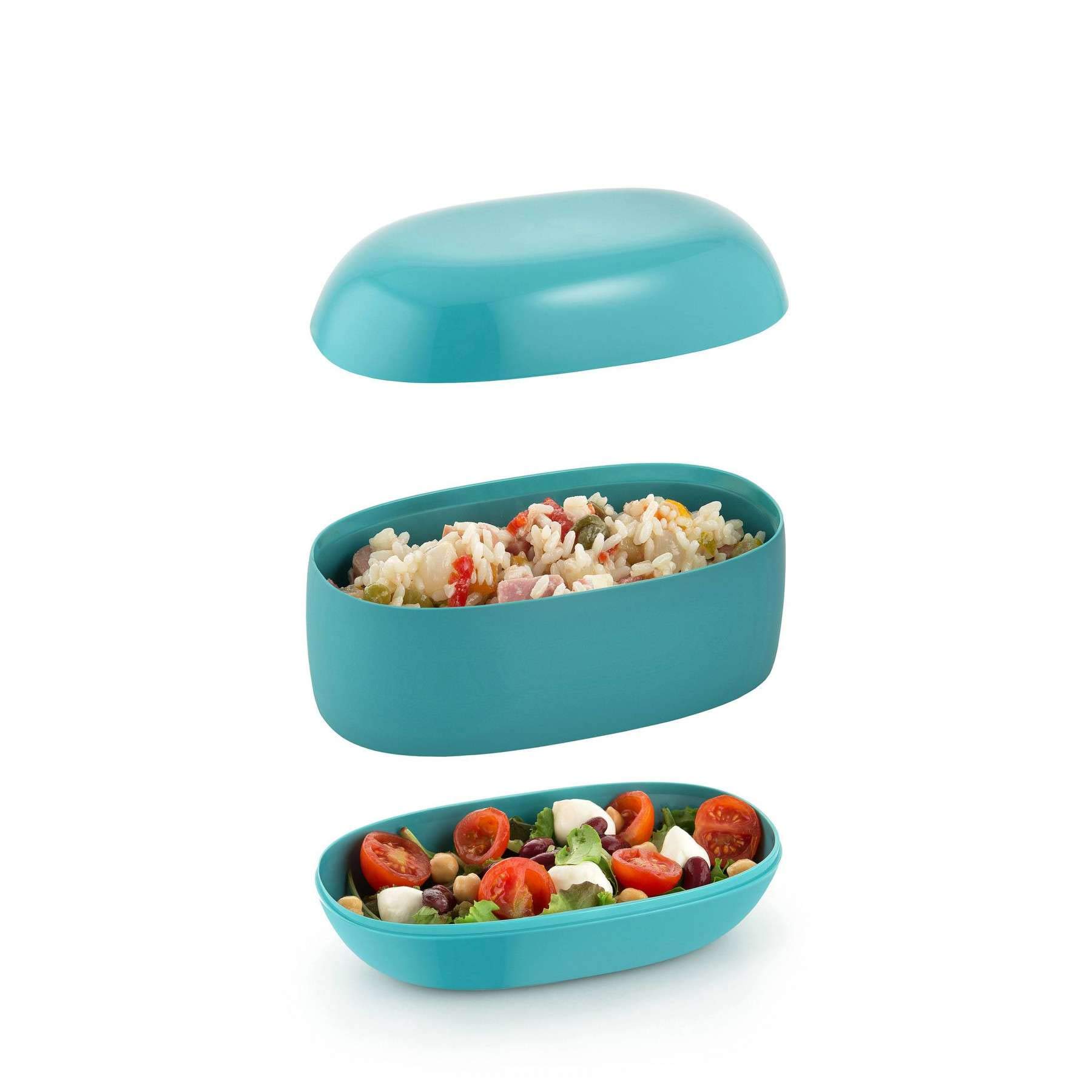 Alessi Food à Porter SA02 R Lunch Box 3 Scomparti Rosso