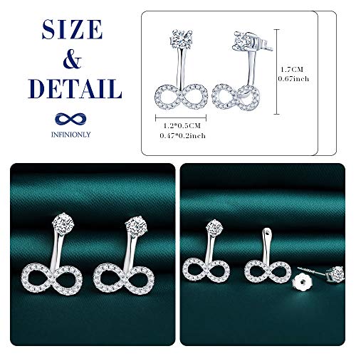 Infinionly Fashion orecchini infinito 2 modi argento 925