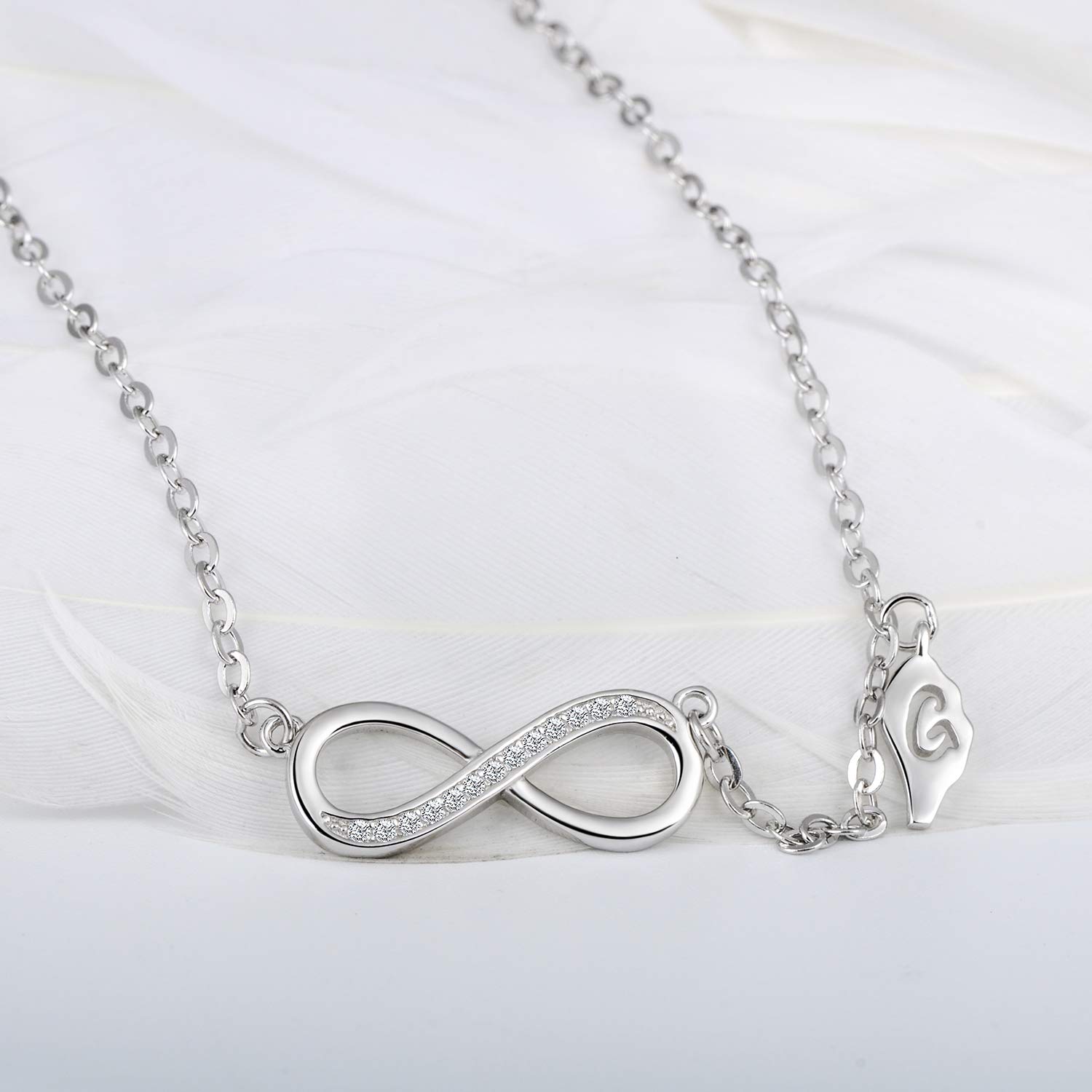 INFINIONLY Fashion Necklaces collana infinito argento sterling 925