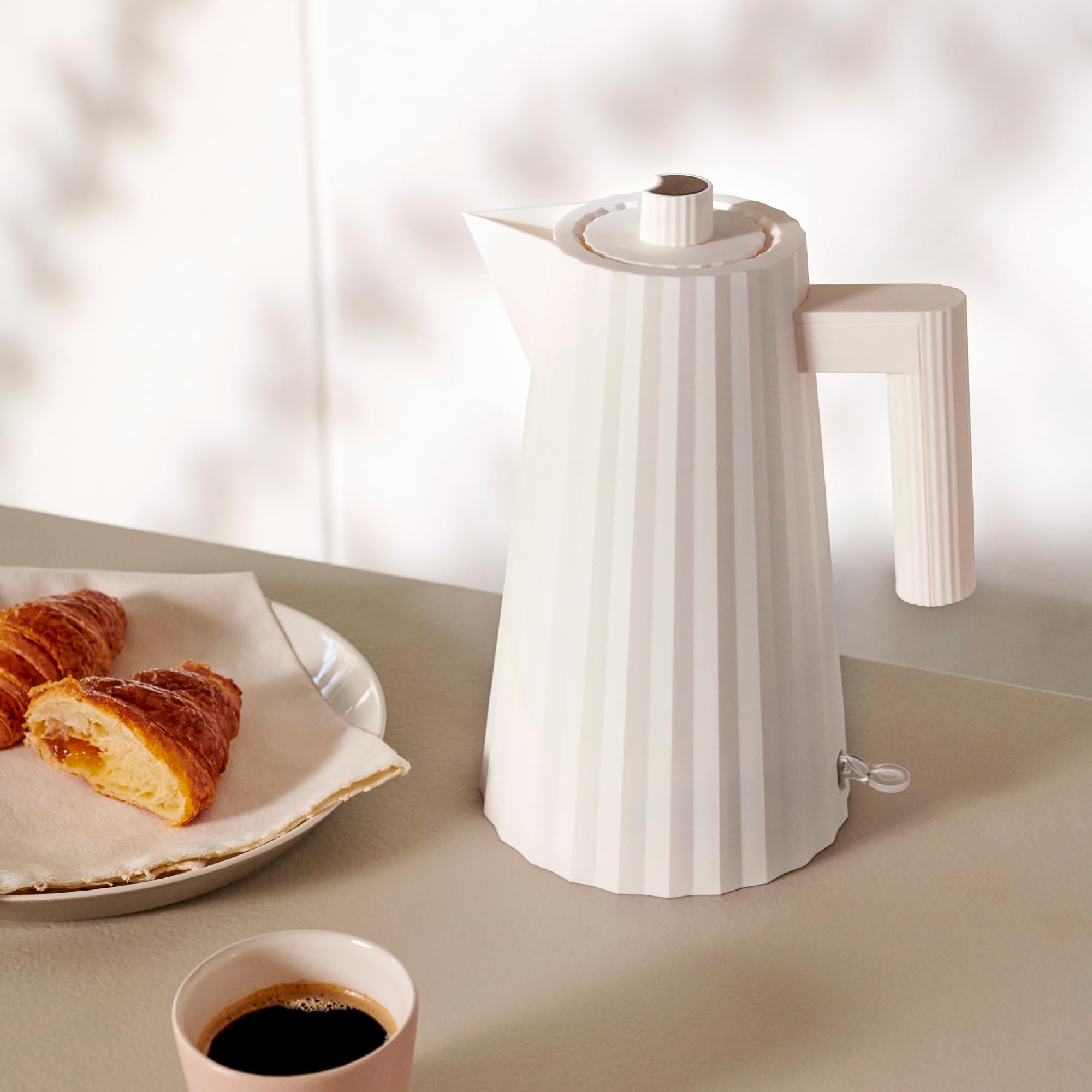 Alessi Plissé MDL06 W Bollitore Elettrico Bianco 1,7 L
