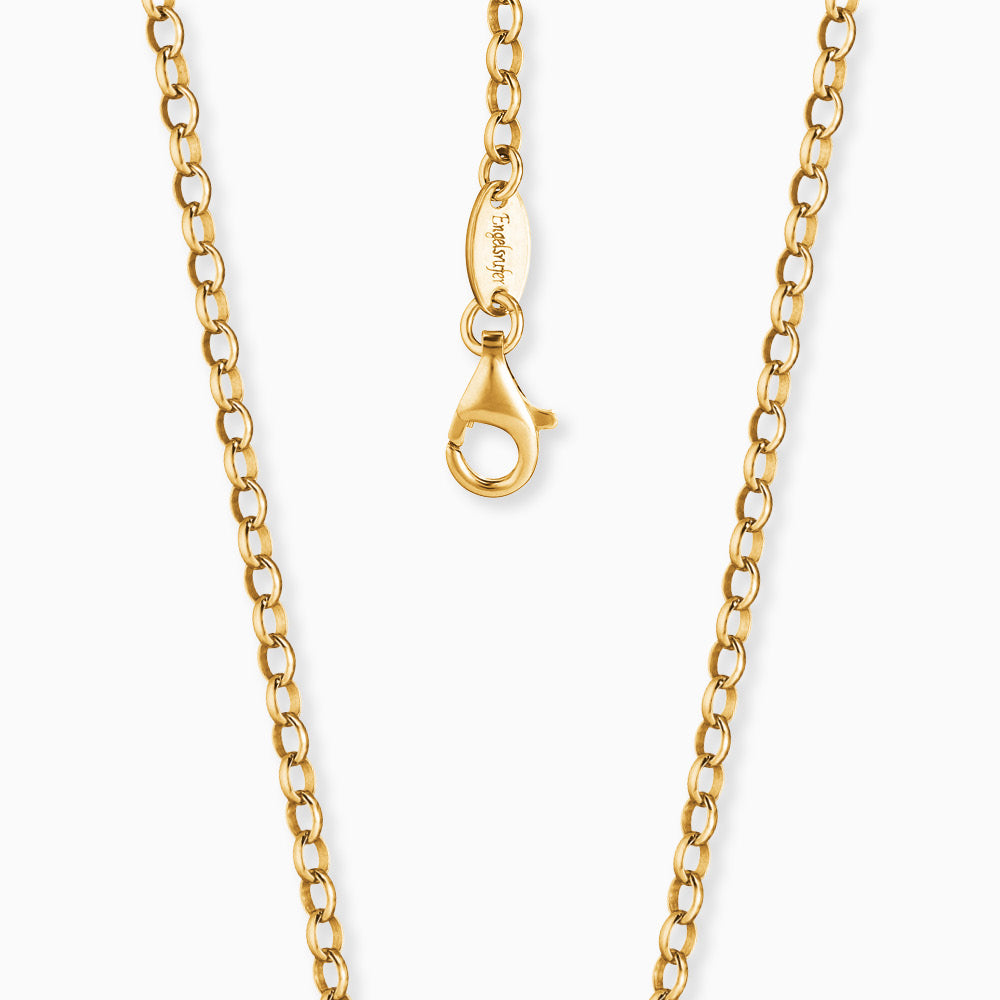 Engelsrufer Ankerkette catena argento oro 50 cm sottile