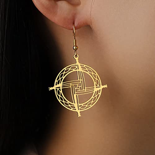 EUEAVAN Earrings Croce Santa Brigida Orecchini Oro
