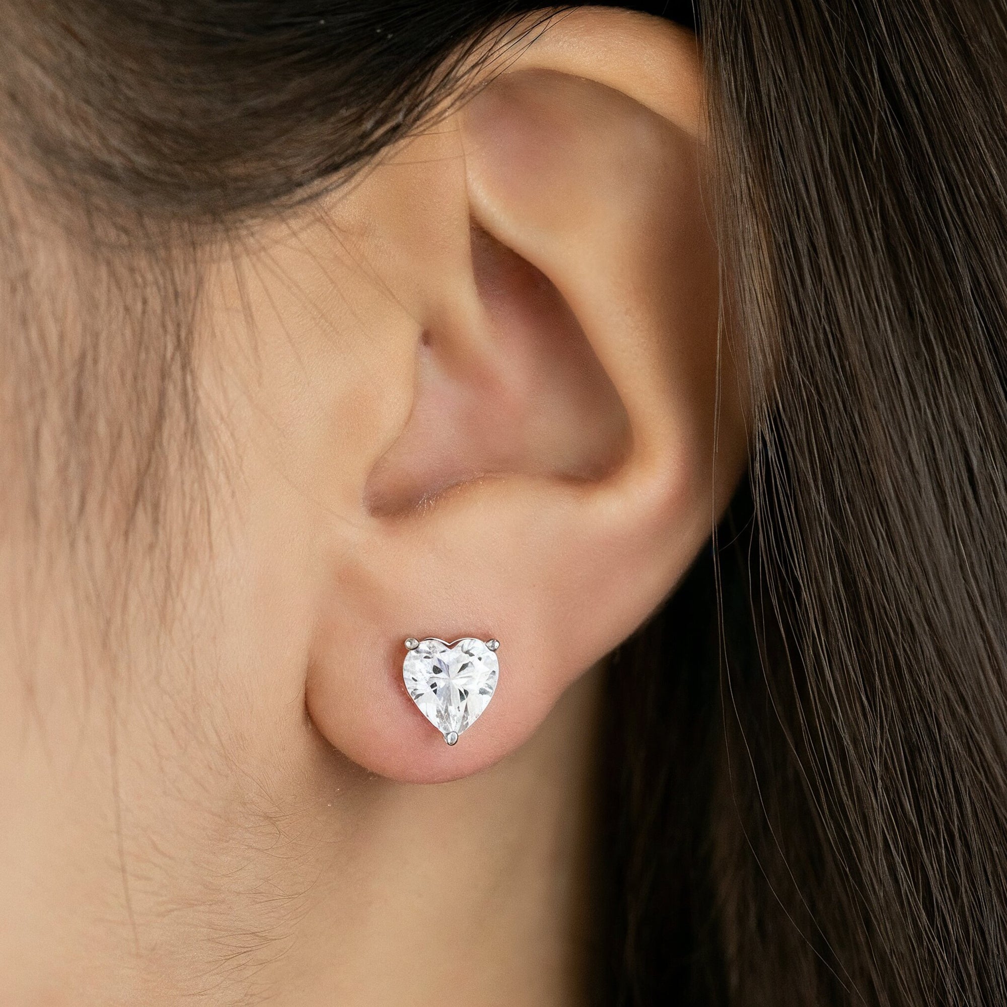 Engelsrufer Ohrringe Orecchini Argento 925 Cuore Shiny Zirconi