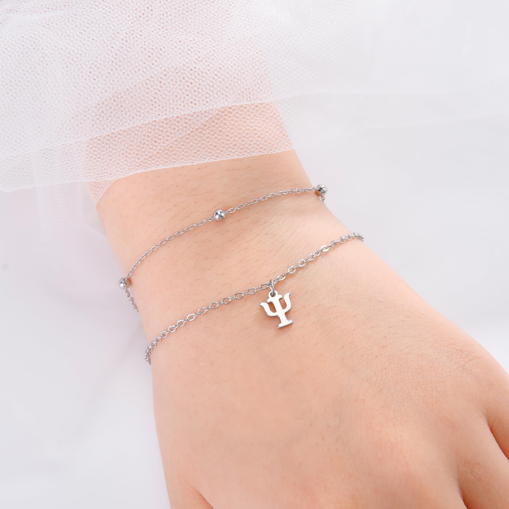 EUEAVAN bracciale Psi argento psicologia psicologo