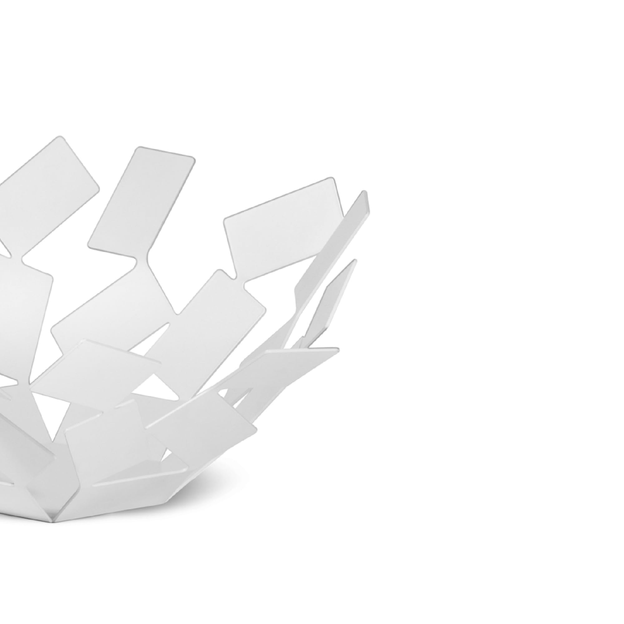 Alessi Stanza Scirocco MT02 W cestino bianco acciaio