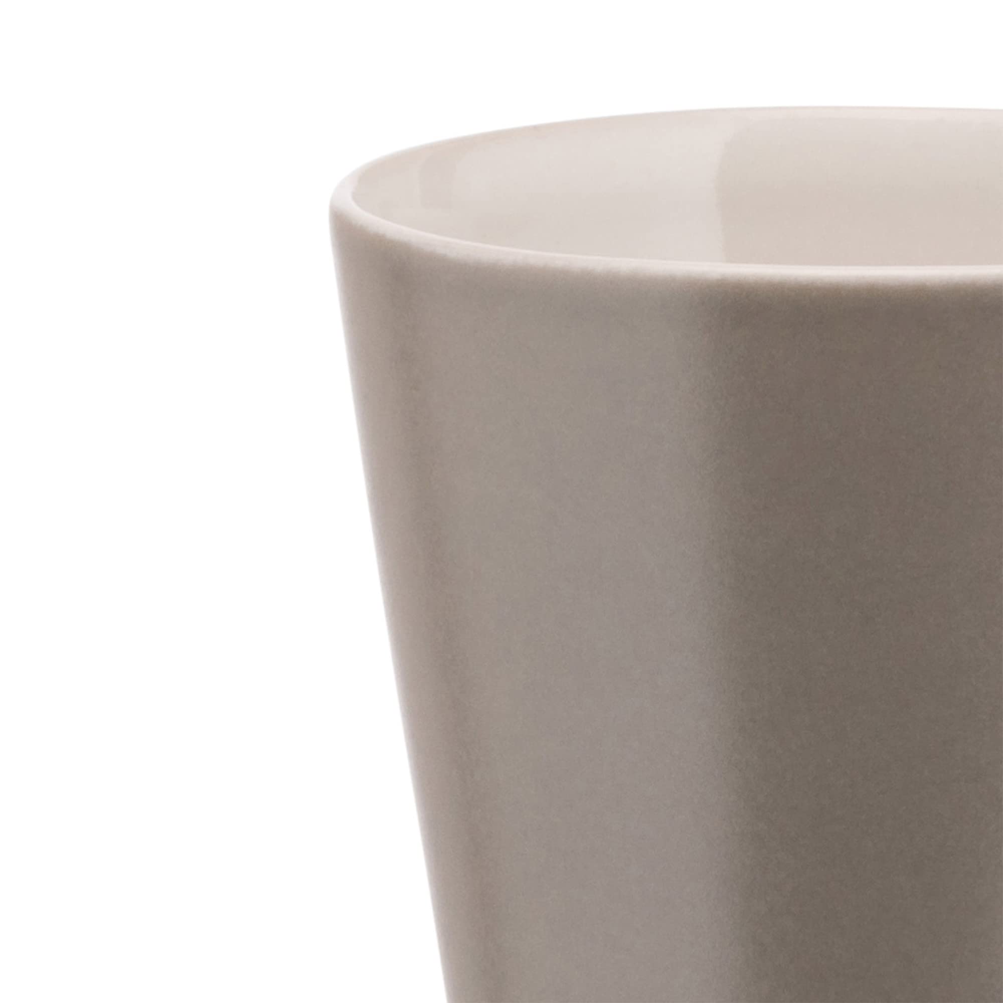 Alessi Tonale DC03/76 Tazzina Ceramica Grigio Chiaro Set 4