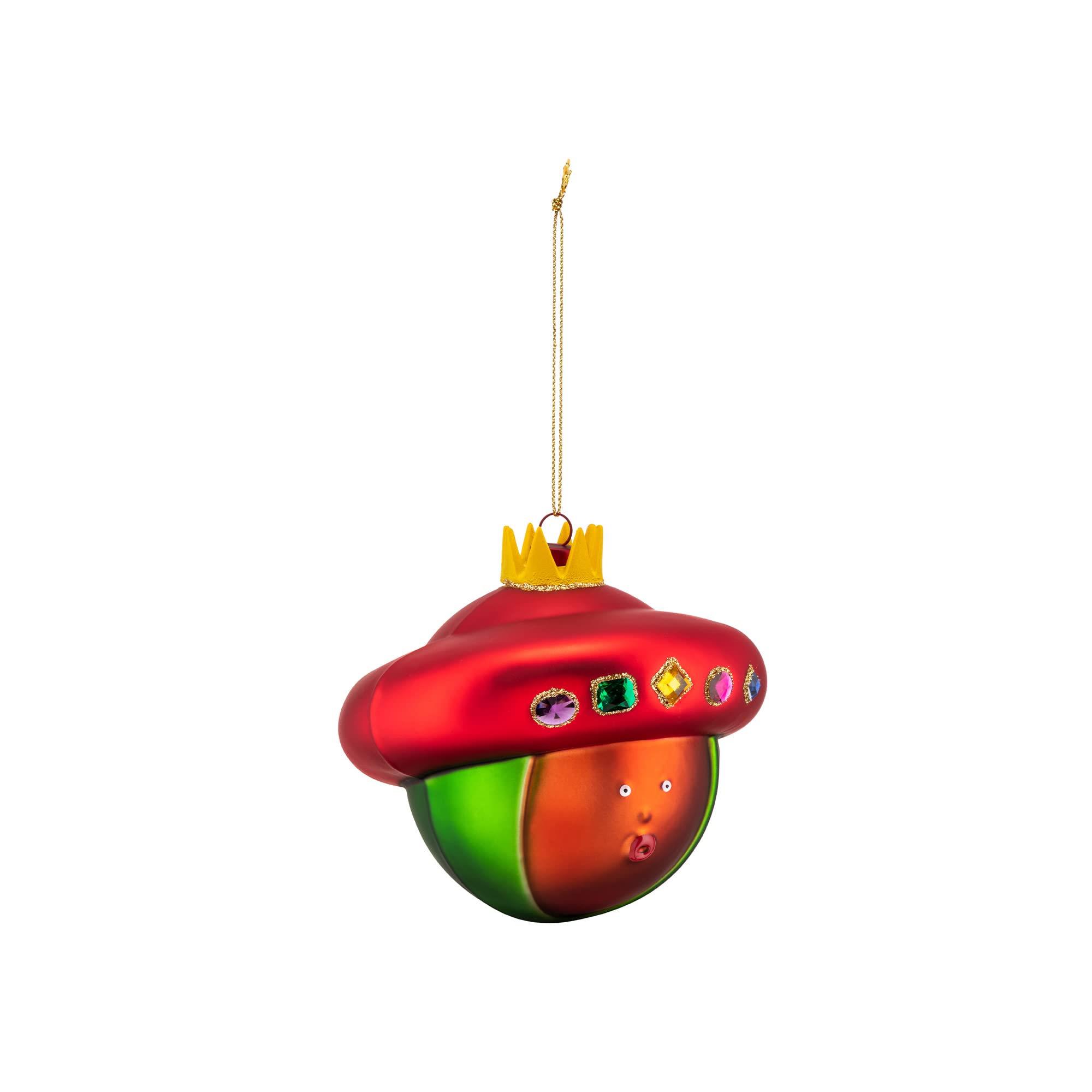 Alessi Le Palle Presepe AMJ13 10 pallina Natale vetro rosso