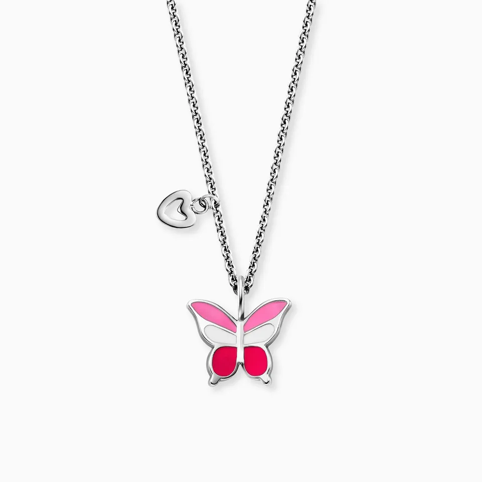 Engelsrufer Kinder Collana acciaio farfalla smalto