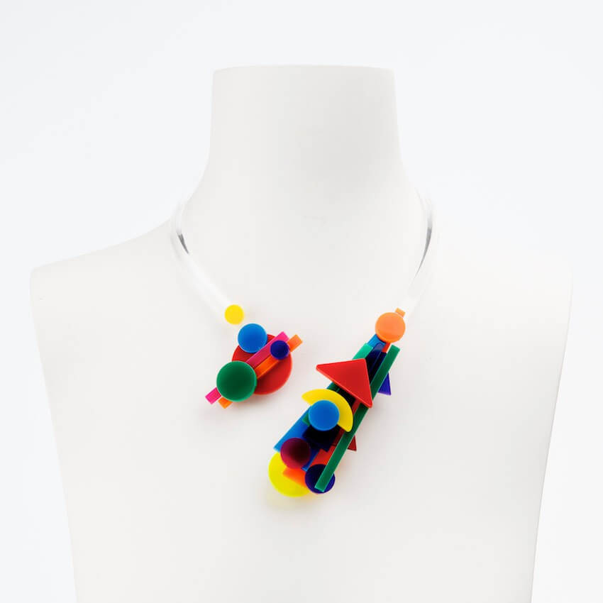 Chic Ad Hoc Kandinsky multicolor collana girocollo