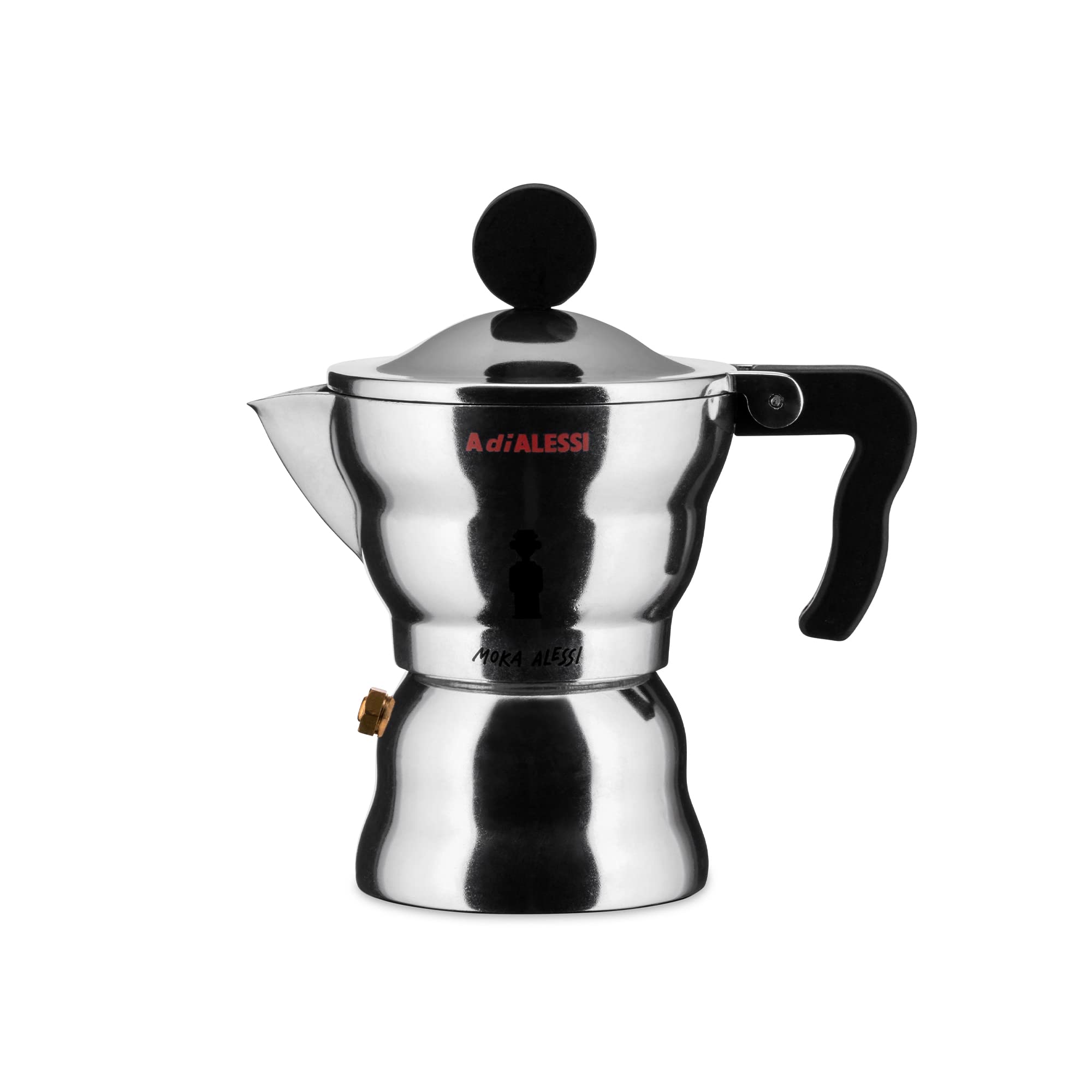 Alessi Moka AAM33/3 Caffettiera 3 Tazze Alluminio