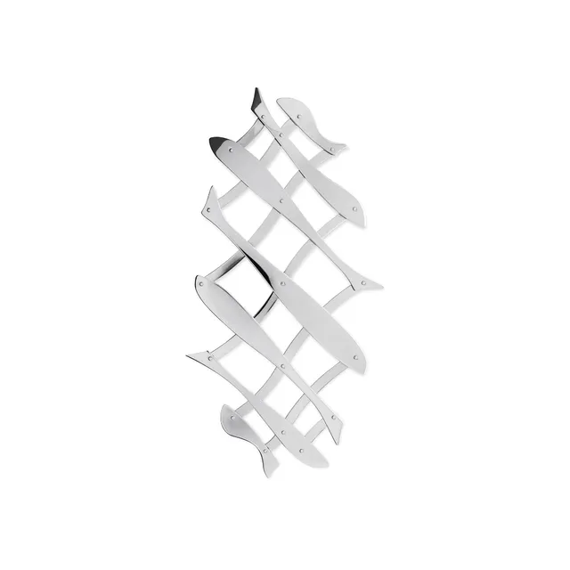 Alessi Pescher DUL03 Sottopentola Estensibile 51 cm Acciaio
