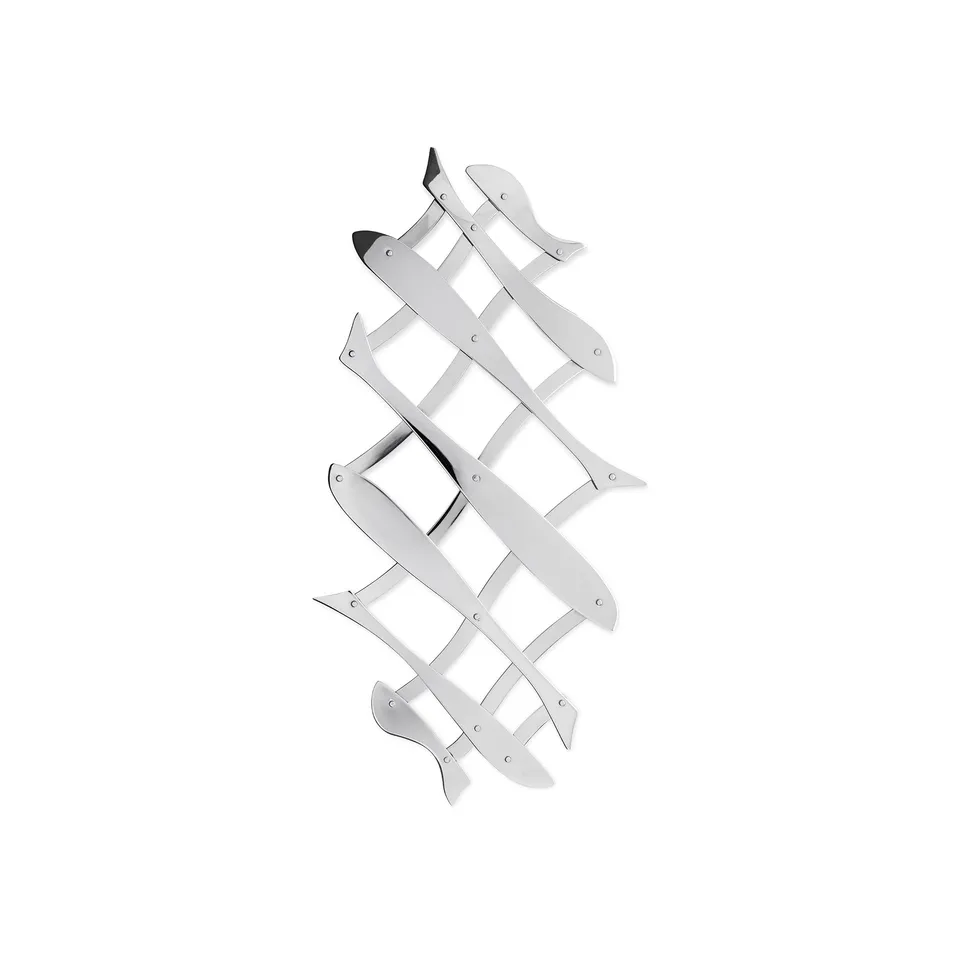 Alessi Pescher DUL03 Sottopentola Estensibile 51 cm Acciaio