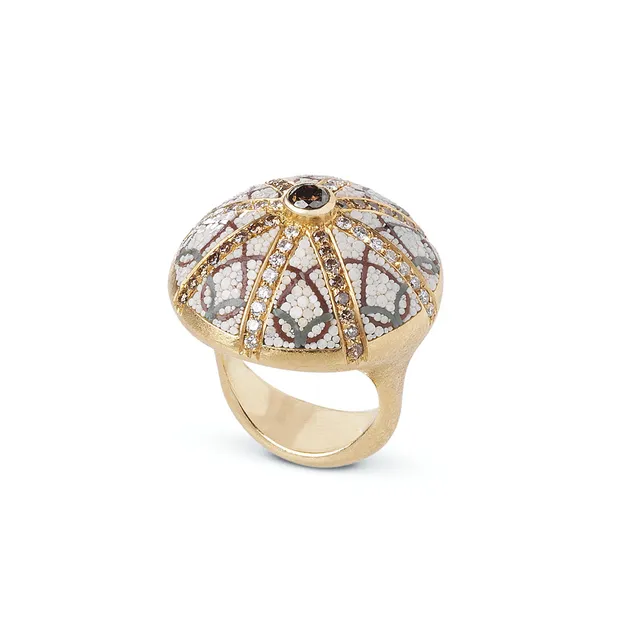 Le Sibille Anelli Moulin anello oro diamanti 1,64ct