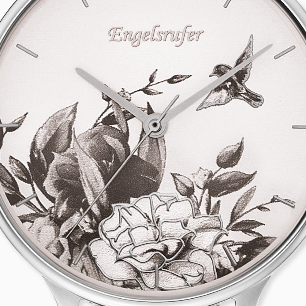 Engelsrufer Uhren Blume orologio acciaio grigio