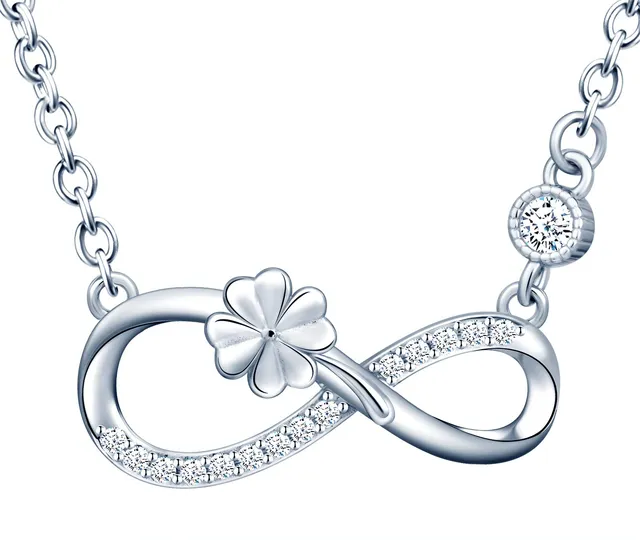 Infinionly Fashion collana argento 925 zirconi Silver-necklace