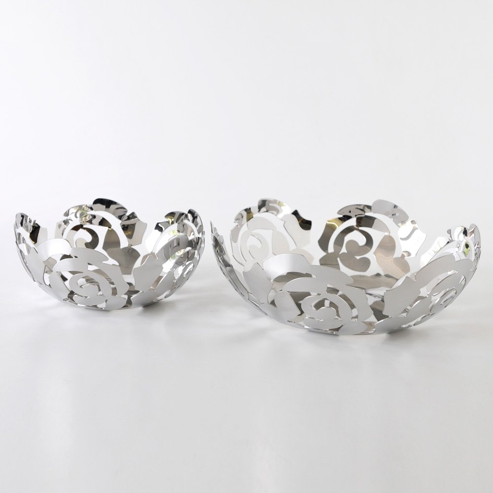 ALESSI Tavola La Rosa ESI15/21 fruttiera acciaio 21 cm