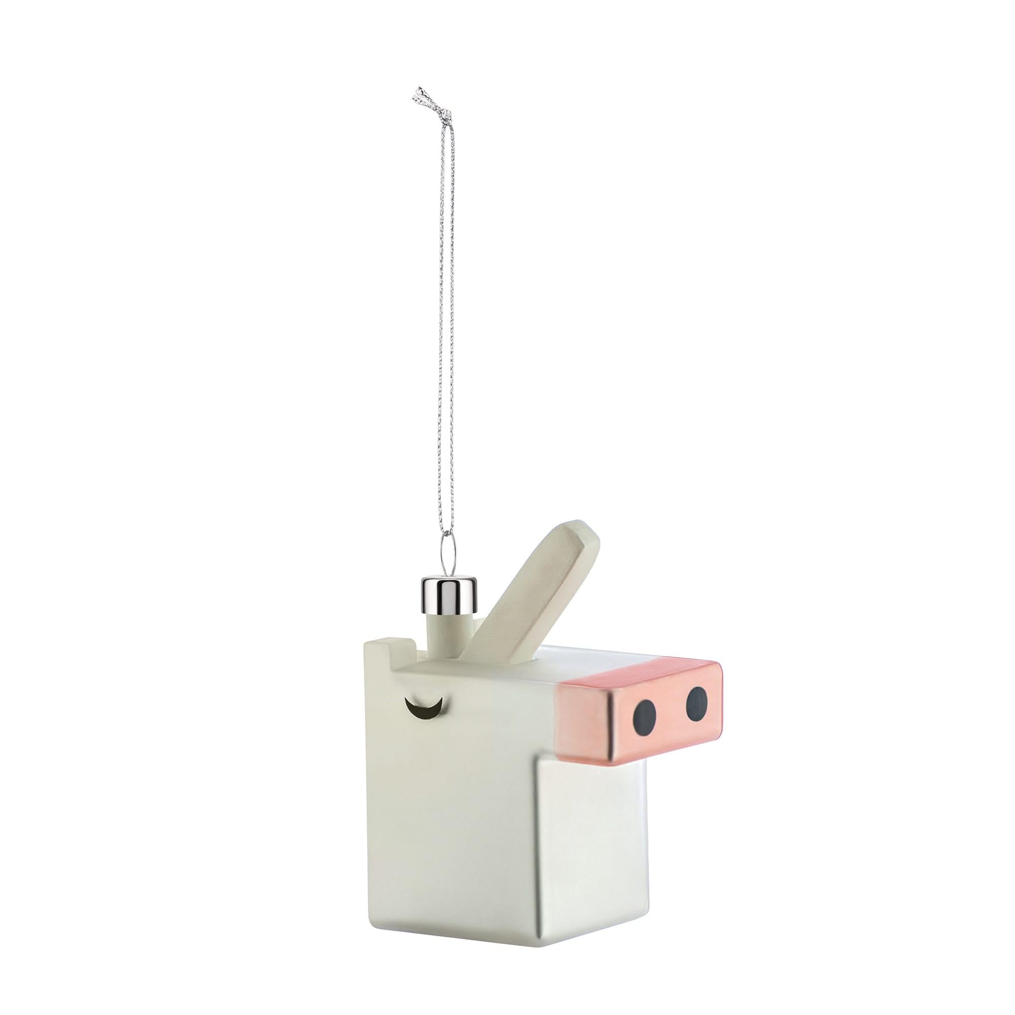 Alessi Cubicorno GJ02 11 Decorazione Natale Unicorno Vetro