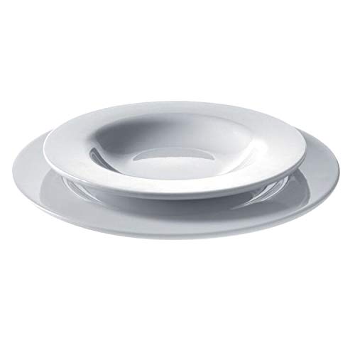 Alessi Platebowlcup Piatto Piano Porcellana Set 4