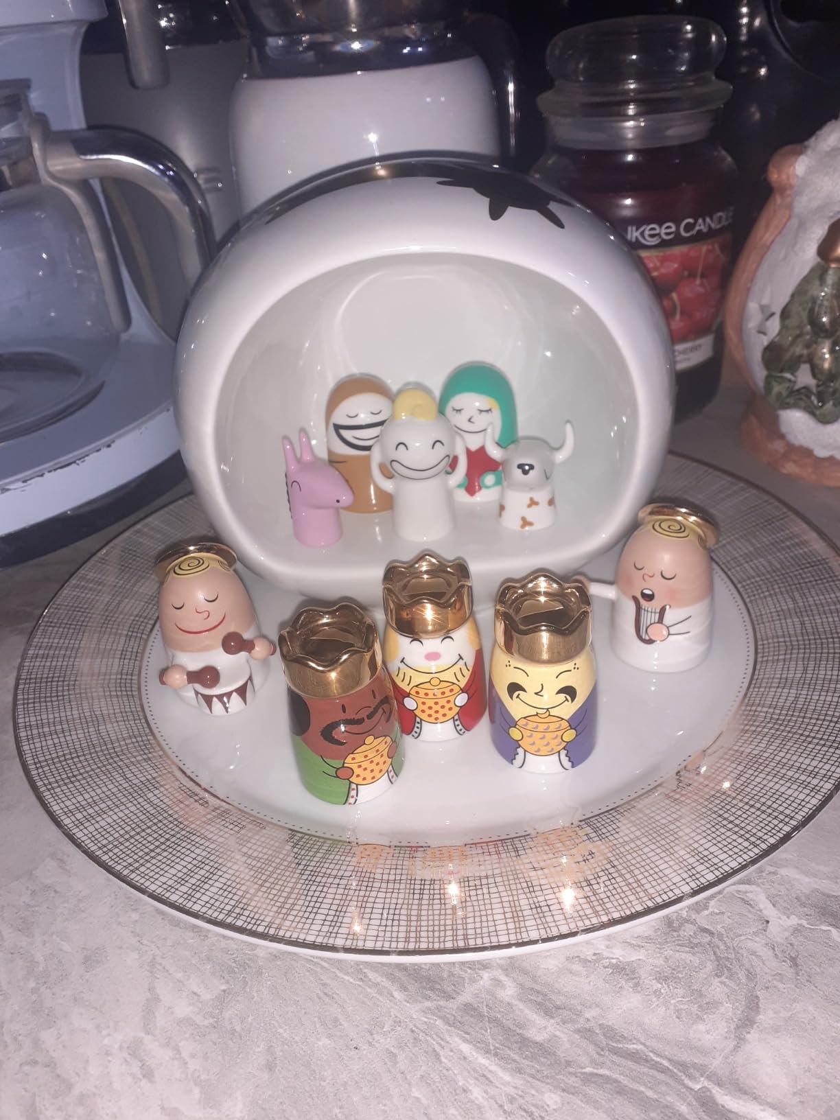 Alessi AMGI10SET presepe porcellana multicolore 10 pezzi grande