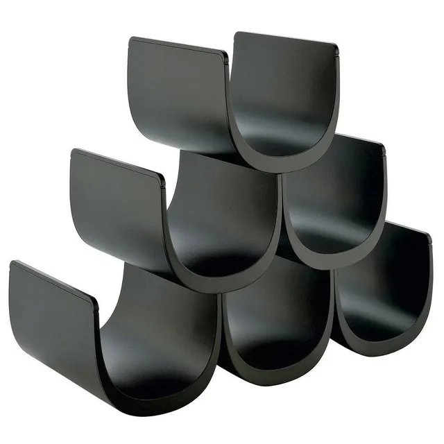 Alessi Noè GIA13 B Portabottiglie Nero 6 Bottiglie Resina