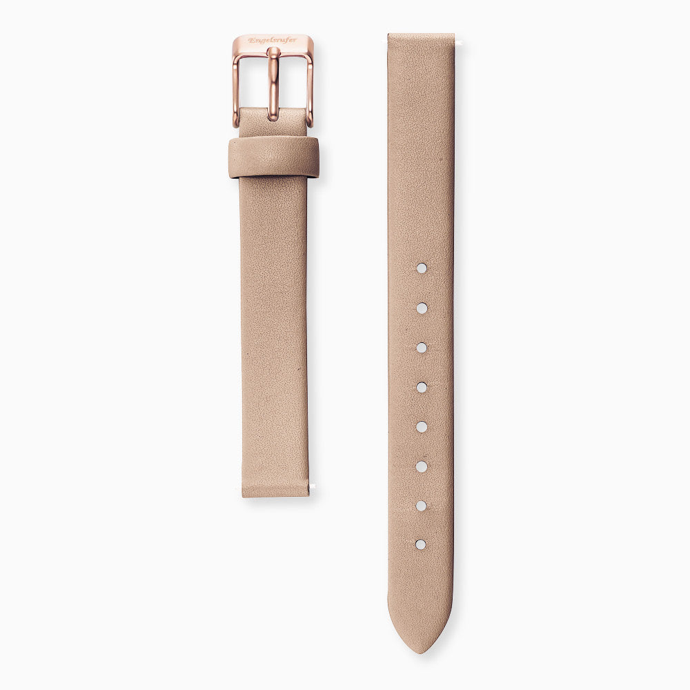Engelsrufer cinturino orologio pelle marrone 14 mm oro rosa