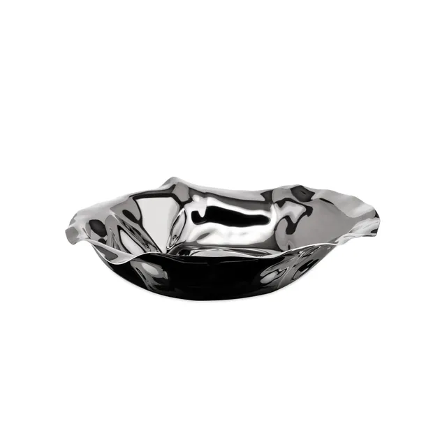 Alessi 90084 Sarrià cestino rotondo argento 27,5 cm