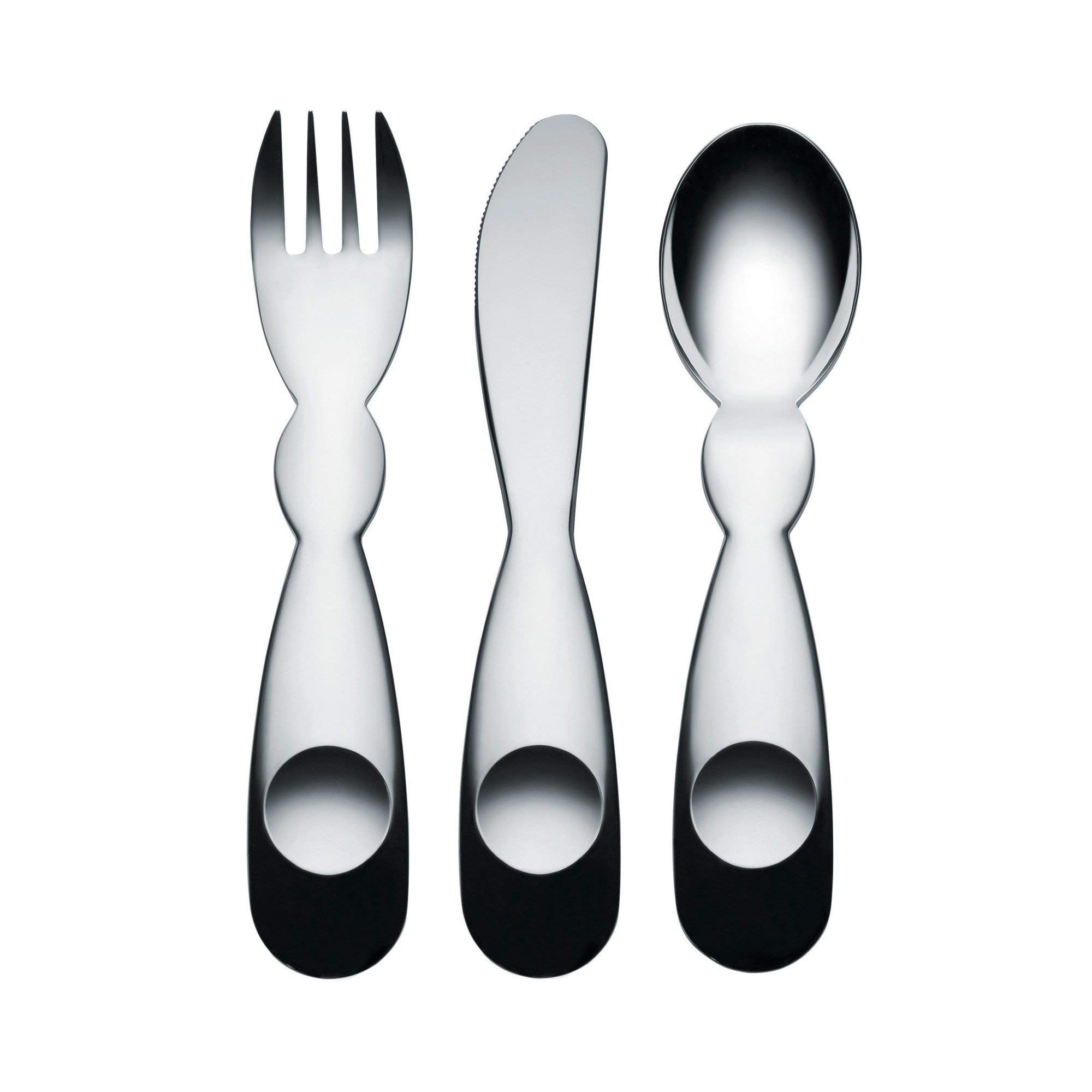 Alessi Tavola AM41S3 Alessini set posate bambino 3 pezzi lucido