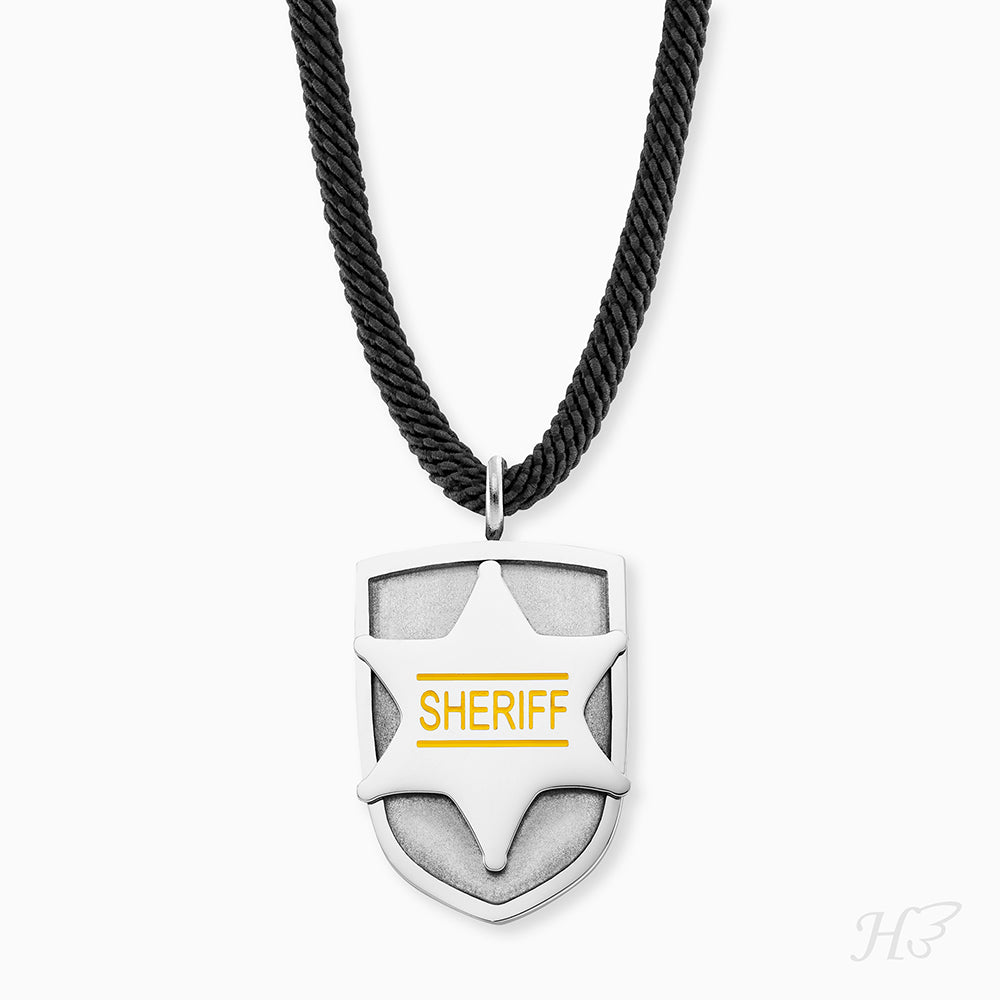 Engelsrufer Kinder Sheriff collana bambino smalto stella sceriffo