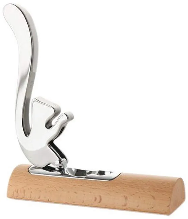 Alessi Scoiattolo AB13 schiaccianoci acciaio e legno