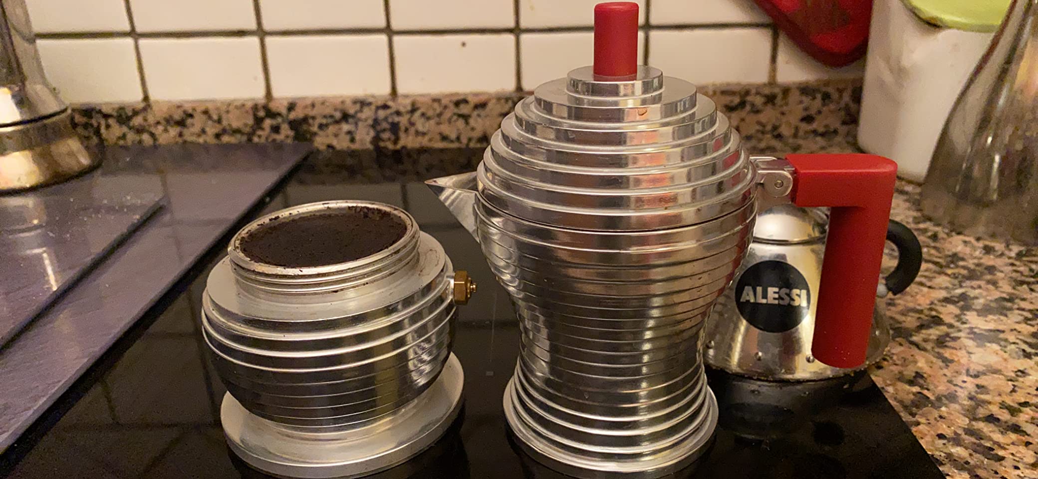 Alessi Pulcina MDL02/6 R moka induzione 6 tazze rossa