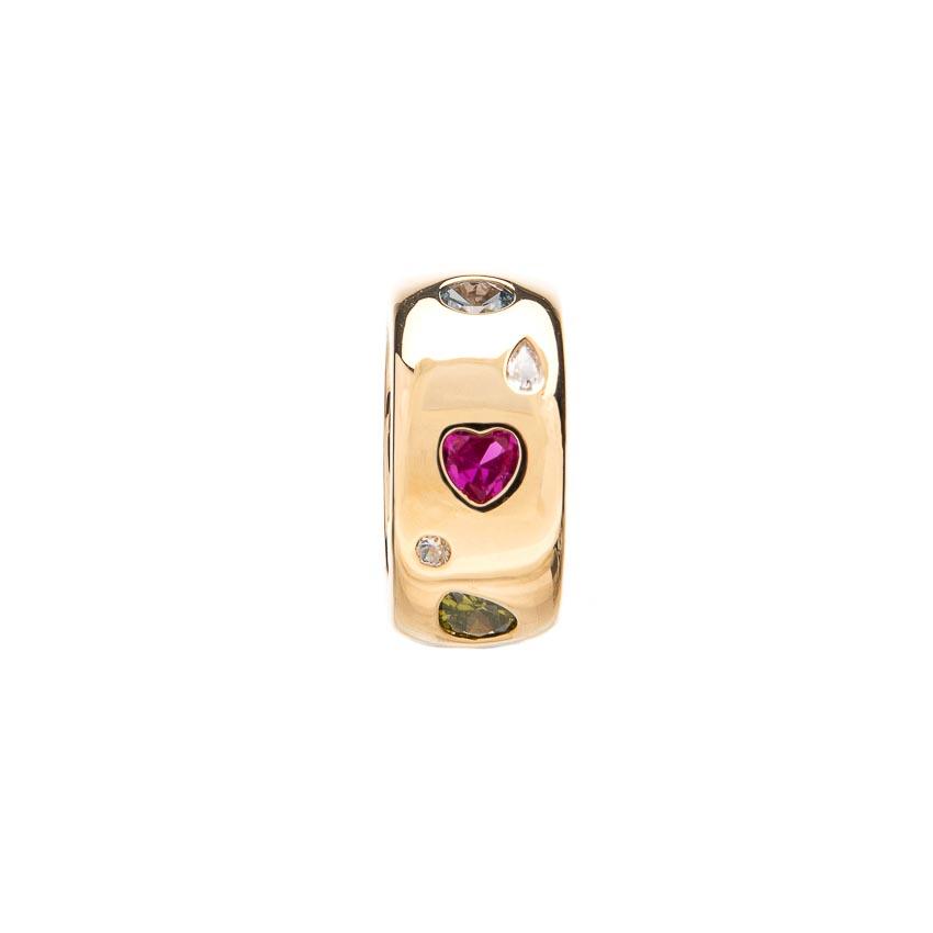 Chic Ad Hoc Anelli Anello Fascia Oro Pietre Colorate gioiello