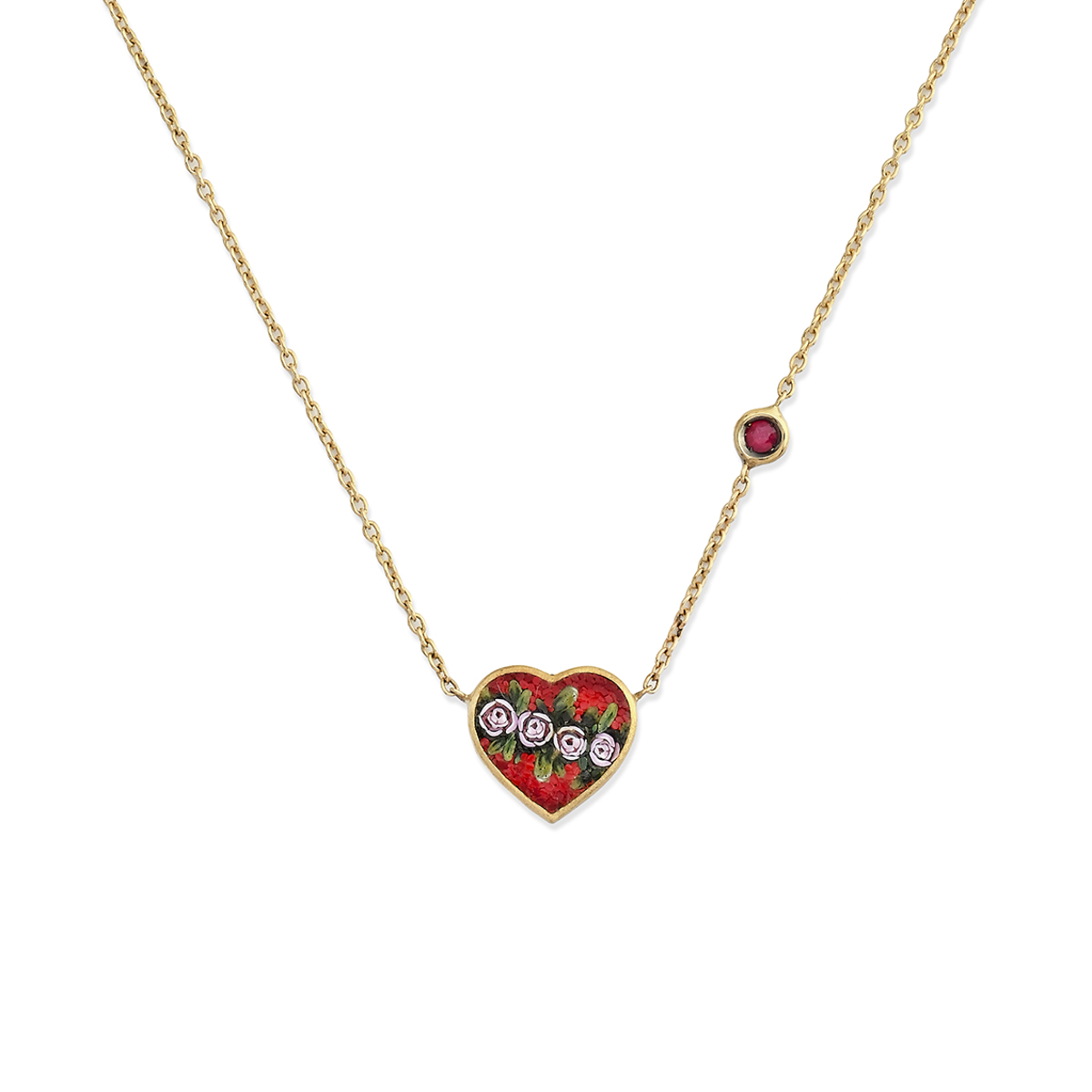Le Sibille Redlove Necklace collana oro 18ct rubini
