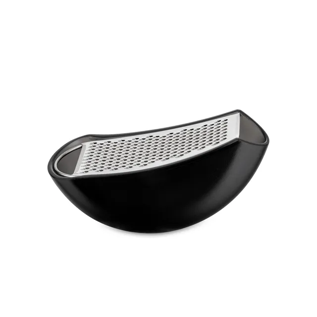 Alessi Parmenide AARU01 B Grattugia Nera con Vaschetta