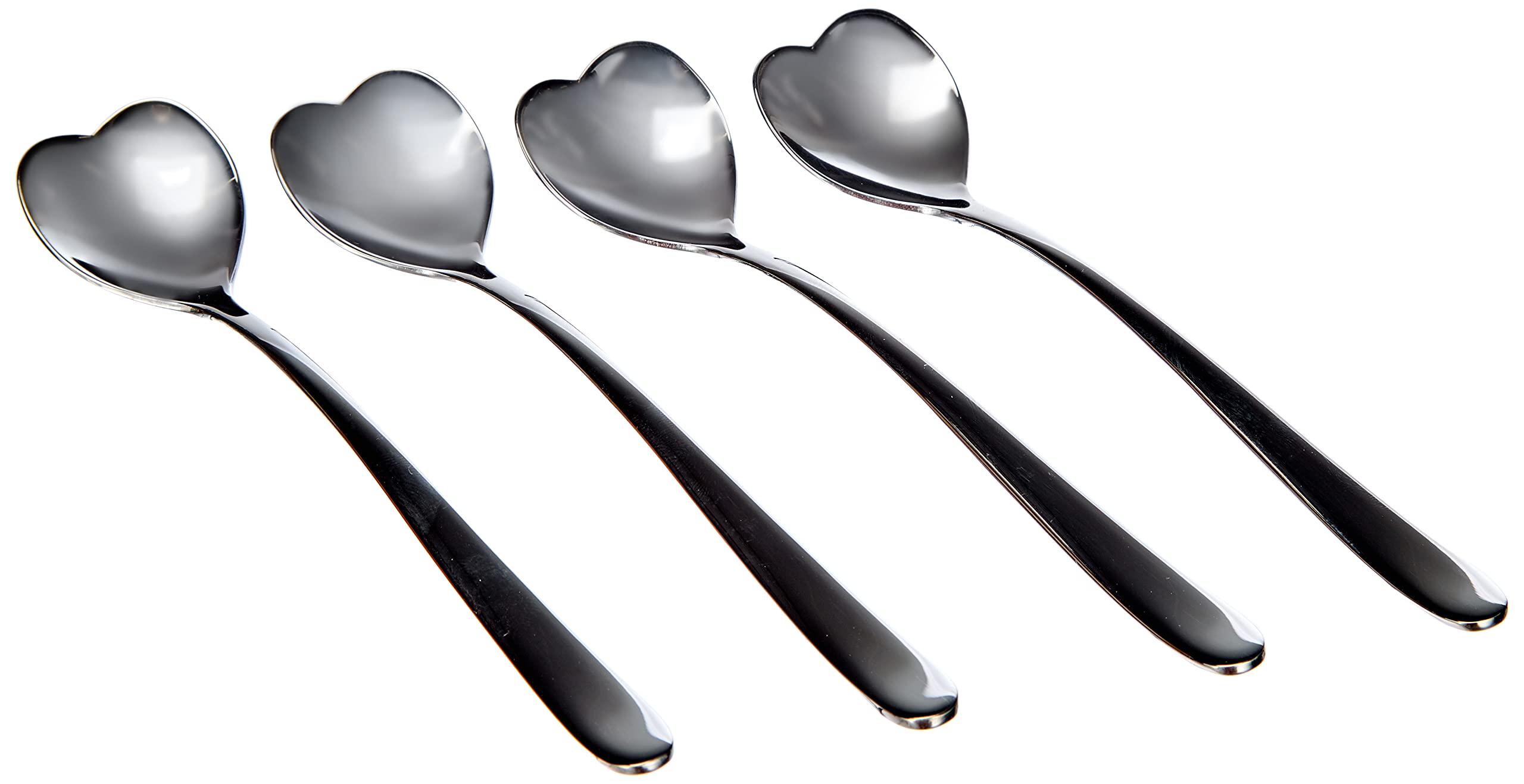 Alessi Big Love AMMI08/7 Set 4 Cucchiaini Caffè Cuore Acciaio