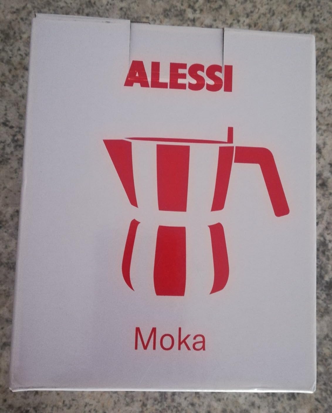 Alessi DC06/3 Moka Caffettiera Alluminio 3 Tazze Grigio 15 cl