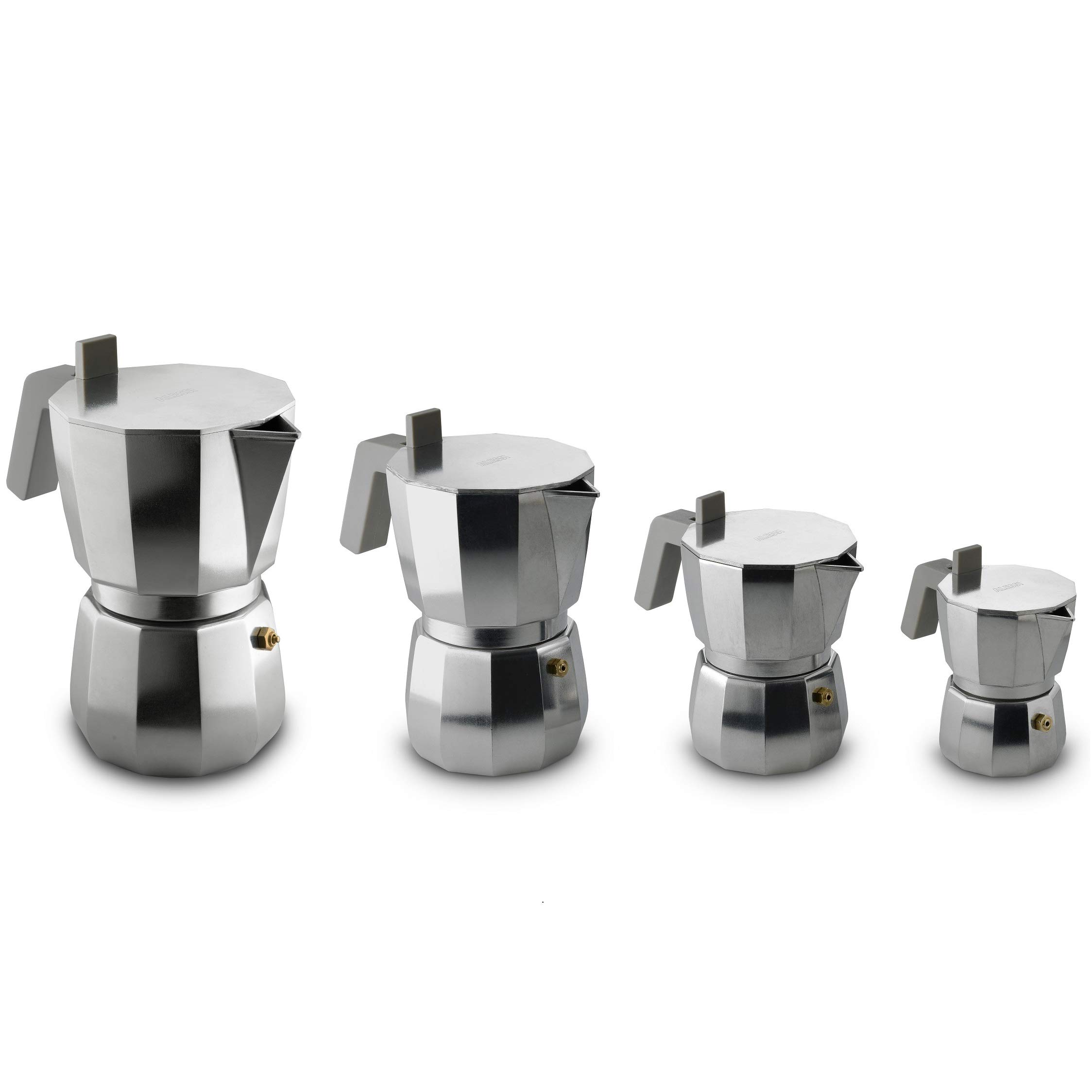 Alessi Moka DC06/9 FM caffettiera 9 tazze alluminio
