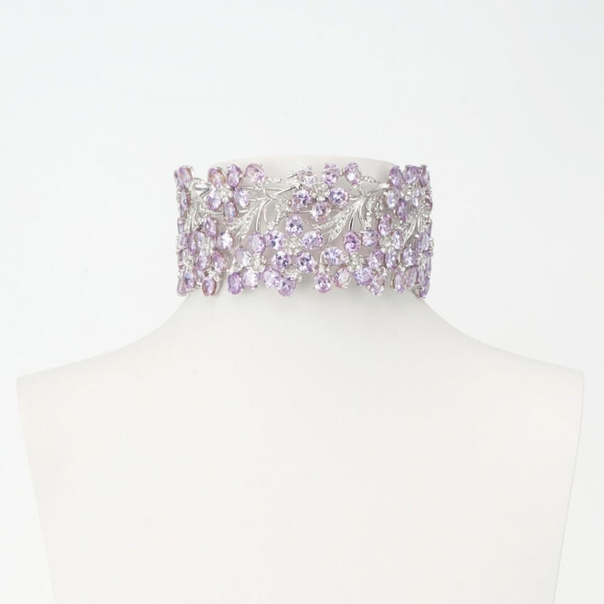 Chic Ad Hoc Collana Choker Lilla Girocollo