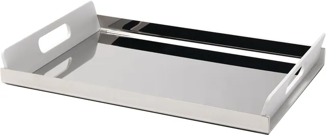 Alessi Vassily GIA01/45W vassoio acciaio bianco 45 cm