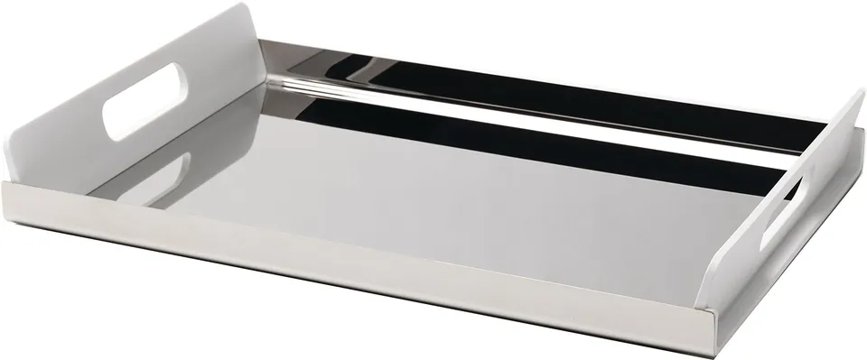 Alessi Vassily GIA01/45W vassoio acciaio bianco 45 cm